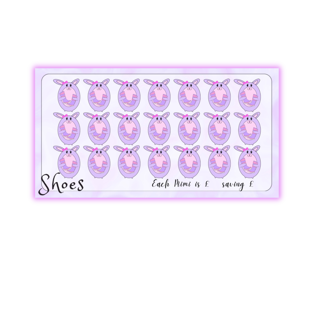 Mimi’s Shoes Savings Tracker