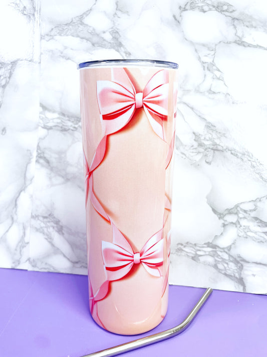 Pink Bow Tumbler 20oz